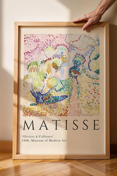 Saturn Pictură înrămată cu copaci de măslin Henri Matisse - Decor de perete î...
