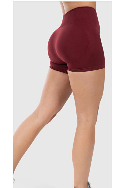 BK Yüksek bel mini boy push up spor fitnes şort