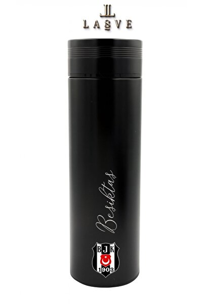 Beşiktaş Special Series Licensed Logo Printed Steel Thermos with Locking Lid 500ml New Season