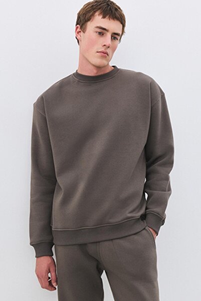 Trendiz Men's Premium Crew Neck Sweatshirt Anthracite 2031