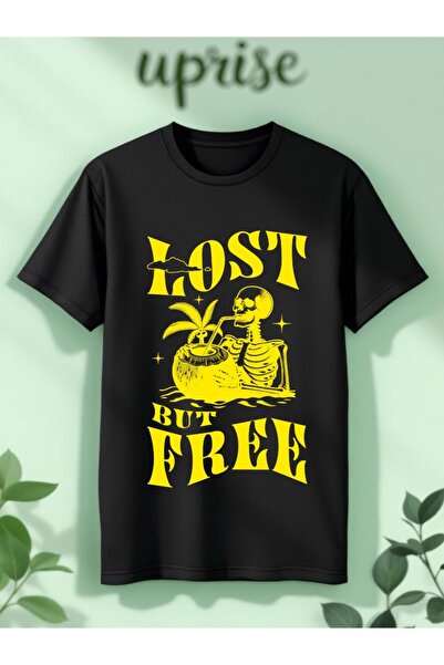 Vordevia Lost But Free με τύπωμα Βαμβακερό μπλουζάκι oversized