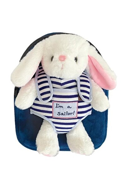 S&Co. S-Cool Kindergarten Backpack, 23x8x28 cm, Baby Animals, White/Navy