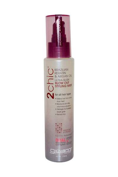 Giovanni 2 Chic Brazilian Keratin and Argan Ultra Sleek Hair Styling Spray 118ml