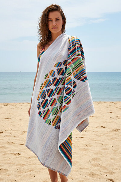 ROVAOS Exotica Pineapple Patterned Bath & Beach Towel - 70X150 cm Premium