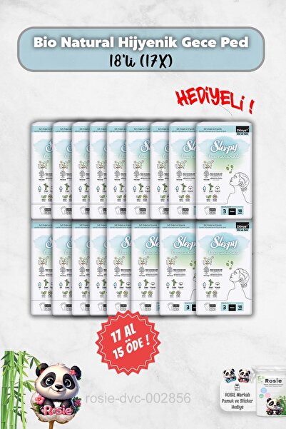 Sleepy وسادة ليلية صحية بيو ناتشورال مقاس 18، اشتري 17 واحصل على 15 وهدية روزي