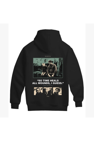 SVART WEAR سويت شيرت قطني عالي الجودة بغطاء رأس بتصميم مستوحى من لعبة The Las...