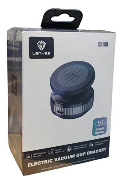 Lenyes حامل هاتف لاسلكي مغناطيسي للسيارة مع شفط فراغي ودوران 360 درجة - CR199