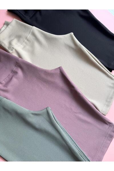 Elosia Form Rise |   3-Pack of High-Waisted, Tummy-Control Women's Leggings in Black, Teal Green, and Dusty Rose.