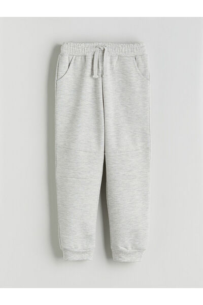LC Waikiki Gray Boys' Sweatpants with Elastic Waist