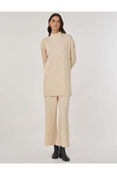 Kayra Relaxed Fit Knitwear Pants Stone