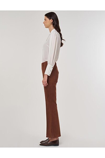 Kayra Flare Fit Süet Pantolon Camel