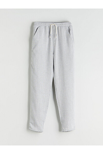 LC Waikiki Lcw Kids Gray Boy's Trousers with Elastic Waist