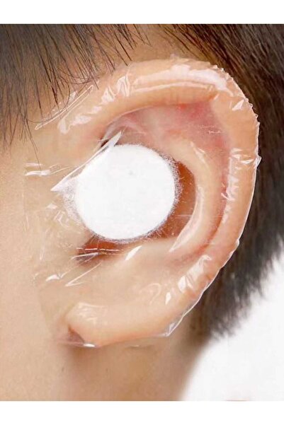 Fstyle مجموعة من أغطية الأذن مقاومة للماء 20قطعة استحمام الاطفال ,قطن اغلاق الاذن