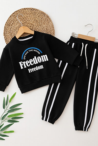 KOKOŞ BEBEK Freedom Children's Tracksuit Set – Set of 2 (Ages 3 - 10)