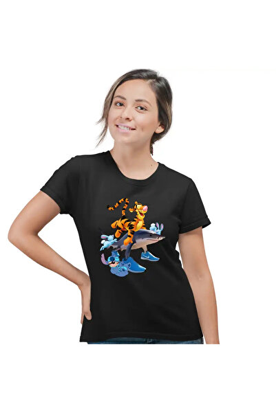 OEM Tricou Femei Tigger Tralalero Tralala Stitch Tigru Rechin