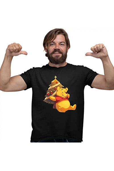 OEM Tricou Barbati Winnie the Pooh Craciun Puh Sarbatori