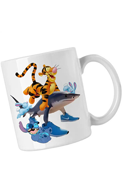 OEM Tigger Tralalero Tralala Stitch Tigger Shark Mug