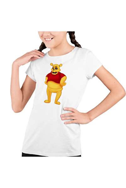 OEM Tricou Copii Fete Ursuletul Winnie the Pooh Horror FNAF