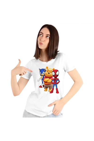 OEM Tricou Femei Sonic Winnie Spidey Spiderman