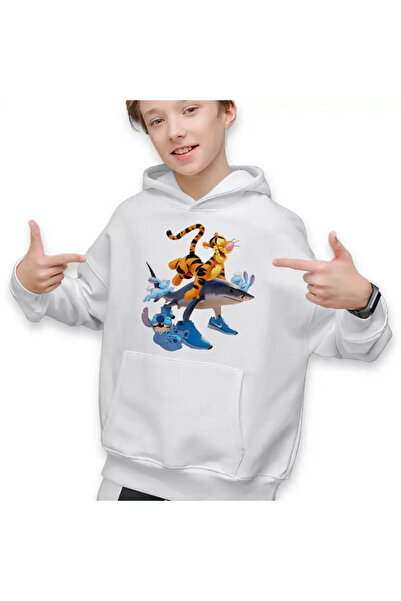 OEM Hanorac Copii Baieti Tigger Tralalero Tralala Stitch Tigru Rechin