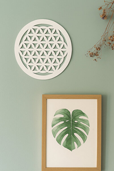 Oliviani Yaşam Çiçeği Duvar Süsü – Spiritüel Dekoratif Aksesuar