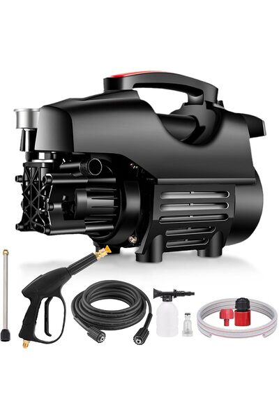 VINNYSEN غسالة كهربائية بقوة 2000 واط مع مسدس ضغط عالي وخرطوم بطول 32 قدمًا