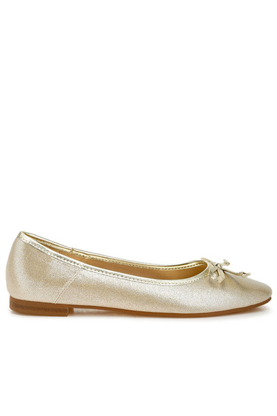 london Rag Women Metallic Ballet Flats in Gold