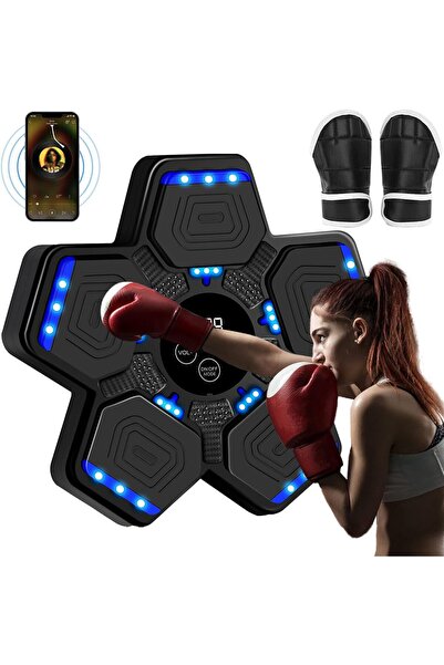 LENND Music Boxing Machine, Smart Bluetooth Wall Music Boxing Machine for Adu...