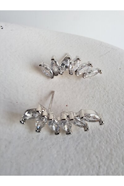 BHR AKSESUAR Gümüş Zirkon Taşlı Küpe