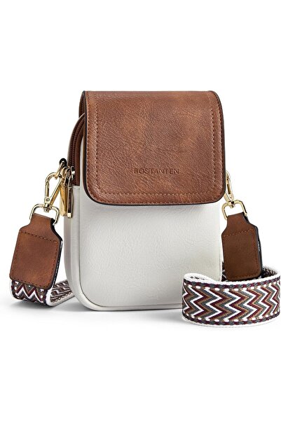 BOSTANTEN Women's Crossbody Purse Leather Mobile Bag Small Shoulder Handbag