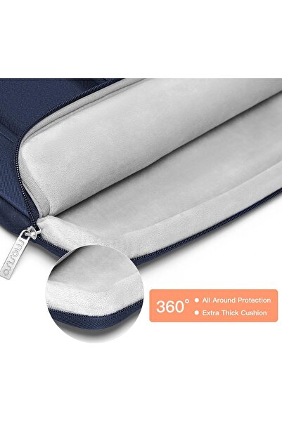 Mosiso 360 Protective Laptop Sleeve, 13-13.3 inch, Navy Blue