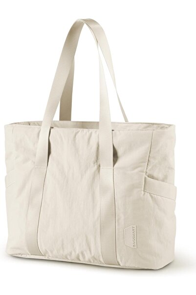 BAGSMART Large Women’s Bag with Top Handle and Buckle for Yoga Mat, Gym, Work, School