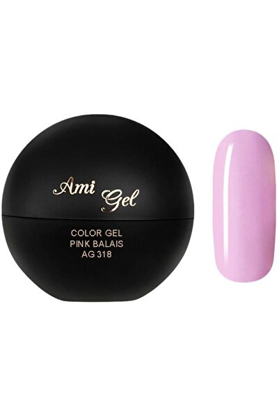 Ami Gel Τζελ Χρωματισμού - Soak Off Χρώμα Τζελ Ροζ Balais AG318 5gr - Ami Gel