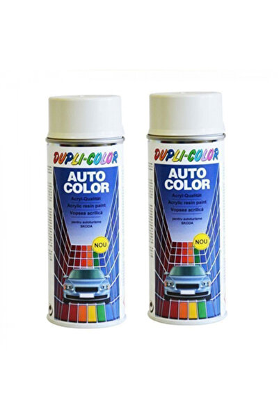 Dupli-Color Pachet 2 x Vopsea Spray Auto Skoda Alb Candy 1026 400 ml