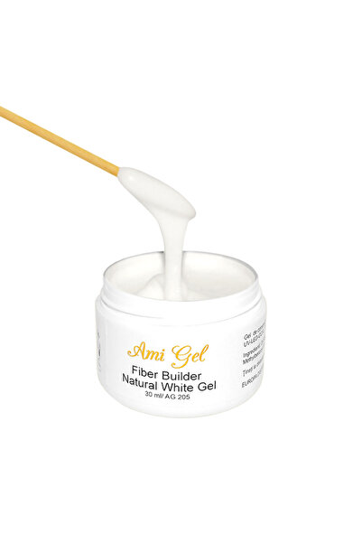 Ami Gel Gel Constructie Alb - Gel Fiber Builder Alb 20gr - AMI GEL