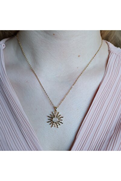 leargia قلادة كاسيا الفولاذية - ذهبية