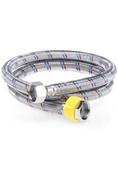 Reef خرطوم مياه مرن من الفولاذ المقاوم للصدأ بطول 90 سم - تصميم مضفر لأنابيب سباكة متينة ومقاومة للتسرب