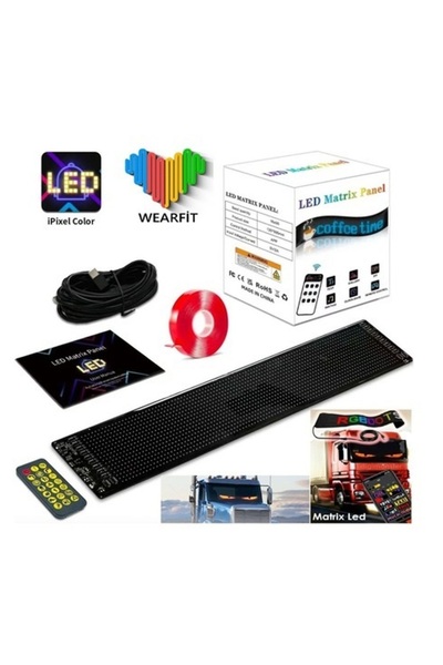 Serreha Matrix Led Panel Cama Yapışan App Controlled Auto Led Truck Led Size 176cm - 19cm