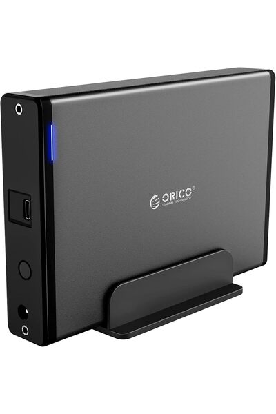 Orico 3.5-inch Hard Drive Enclosure, USB3.0 to SATA I/II/III Aluminum External HDD/SSD Case with Pow