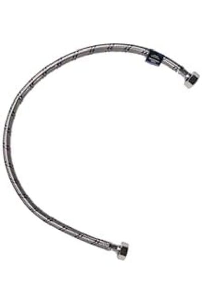 Reef خرطوم مياه مرن من الفولاذ المقاوم للصدأ بطول 60 سم - تصميم متين ومقاوم للتسرب، موديل RF-SSFH-60