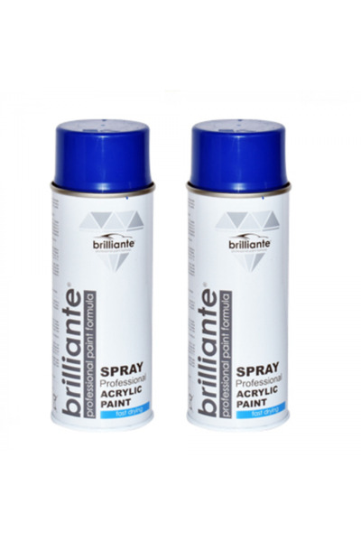 BRILLIANTE Pachet 2 x Vopsea Spray Albastru Semnal RAL 5005 400 ml