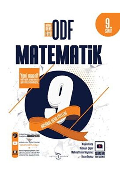 Orijinal Yayınları 9. Sınıf Matematik ODF Orijinal Ders Föyleri