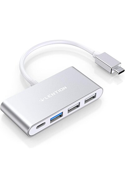 LENTION 4-in-1 USB-C Hub with Type C, USB 3.0, USB 2.0 Compatible 2023-2016 MacBook Pro 13/14/15/16,