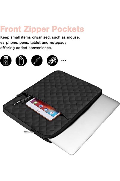 Mosiso جراب كمبيوتر محمول مقاس 15 بوصة، متوافق مع أجهزة MacBook Air M3 M2 2025-2023، Surface، Dell XPS، مربع