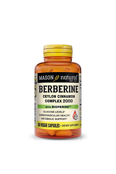 Mason Natural مجمع بيربارين سيلان القرفة، 60 كبسولة نباتية