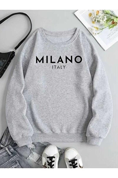 tkn your style Φούτερ Unisex Milano με σχέδιο εκτύπωσης Trend Oversize