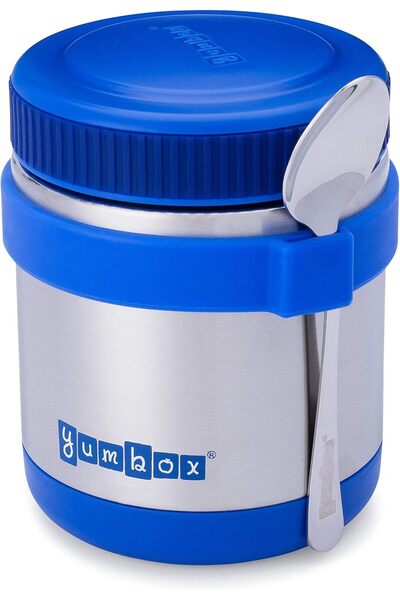 YumBox برطمان حراري نبتون أزرق (مجموعة ملاعق)