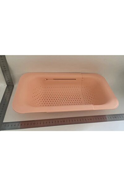 Flippy Sink Draining Basket, Flippy, Plastic, Telescopic, 36x20x5 cm, Pink