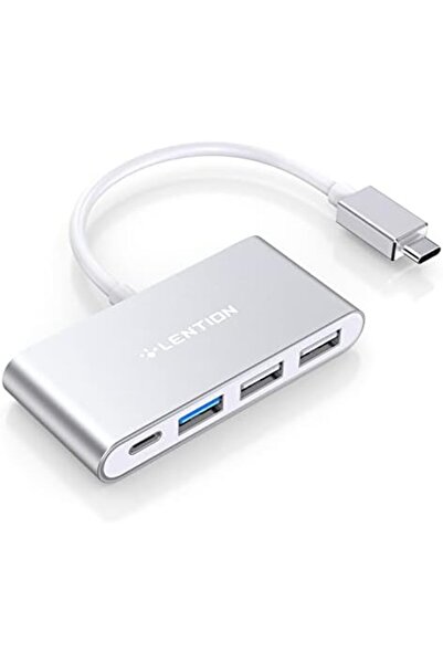 LENTION 4-in-1 USB-C Hub with Type C, USB 3.0, USB 2.0 Compatible 2023-2016 MacBook Pro 13/14/15/16,