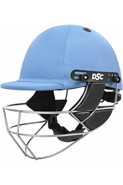 DSC Defender Cricket Helmet for Men & Boys | Large |Sky Blue |Adjustable Steel Grill |Lightweight